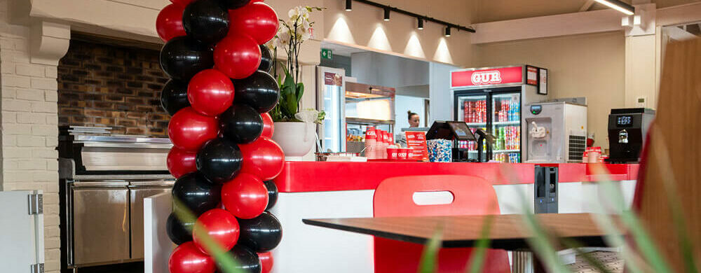 Espace de commande du restaurant GUR Kebab de Wasquehal